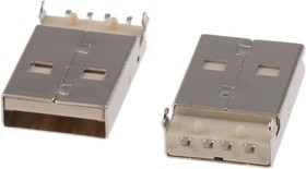 A-USB A-LP-SMT-C, Right Angle, SMT, Plug Type A USB Connector
