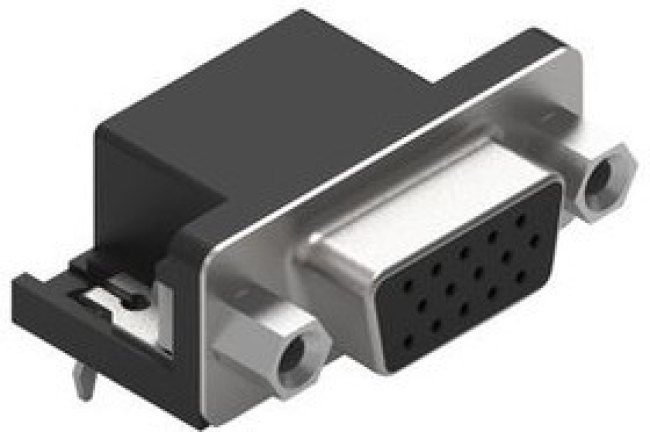 D-Sub connector, 15 pole, high density, angled, solder connection, 618015330923 D-Sub connector, 15 pole, high density, angled, solder connection, 618015330923
