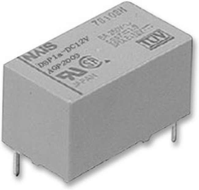 DSP1A-DC24V, Универсальное реле, серия DSP, силовое, без защелки, SPST-NO, 24В DC, 8А DSP1A-DC24V, Универсальное реле, серия DSP, силовое, без защелки, SPST-NO, 24В DC, 8А