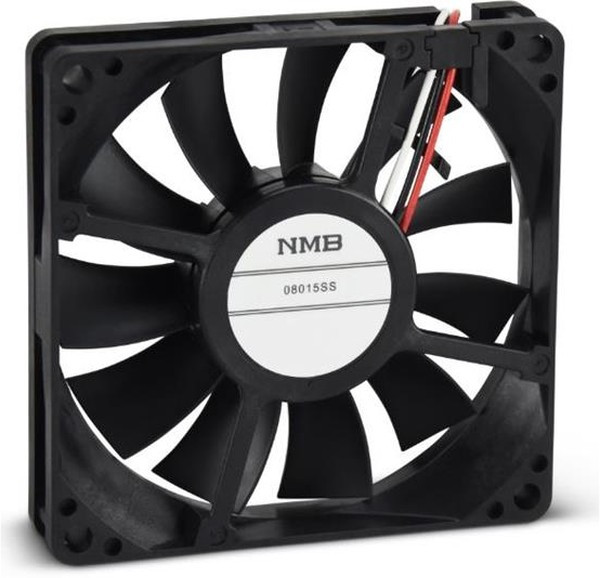 08015SS-24N-AL-00, AXIAL FAN, 80MM, 24VDC, 33.9CFM, 34DB