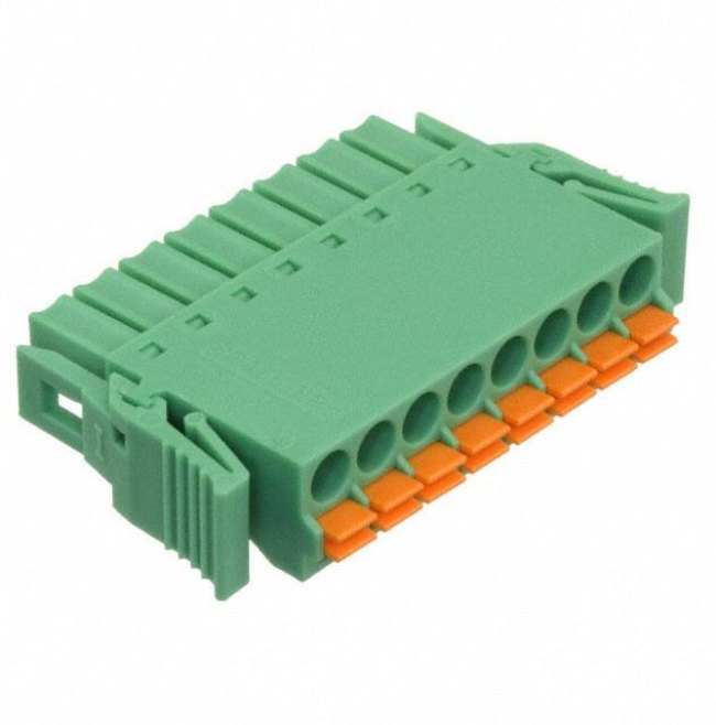 1952089, Pluggable Terminal Blocks 8 Pos 3.5mm pitch Plug 24-16AWG Spring 1952089, Pluggable Terminal Blocks 8 Pos 3.5mm pitch Plug 24-16AWG Spring