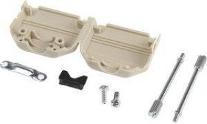 MHDPPK15-I-K, MHDPPK-SLIM Series Polyamide D Sub Backshell, 15 Way, Strain Relief