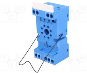 90.02, Панелька, PIN: 8, 10А, 250ВAC, Монтаж: DIN, на панель, Серия: 60.12