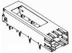 2227316-1, Connector Accessories SFP Cage Right Angle Box