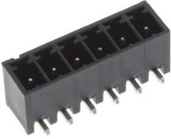 2342077-6, Pluggable Terminal Blocks 6POS HDR 90 DEG,HT 3.81MM PIT.,TL 1.9MM
