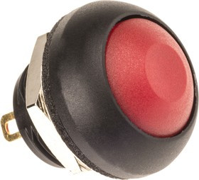 DPW1CGR, Miniature Push Button Switch, Momentary, Panel Mount, 12.9mm Cutout, SPST, IP67
