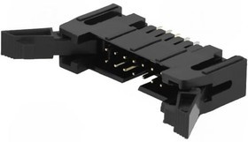 T816-1-50-S1, Гнездо, IDC, "папа", PIN: 50, прямой, с экстрактором, THT, 2,54мм