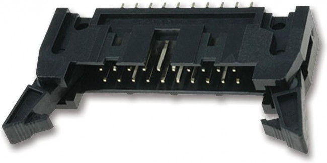 T816-1-50-S1, Гнездо, IDC, "папа", PIN: 50, прямой, с экстрактором, THT, 2,54мм
