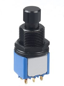 8646ADGB6X923+U3631, Push Button Switch, Latching, Through Hole, 6.5mm Cutout, DPDT, 30V dc
