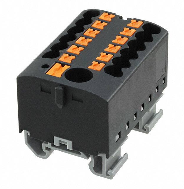 3274202, DIN Rail Terminal Blocks PTFIX6/12X2,5NS15ABK 2.5mm2 w/6mm2 feedi