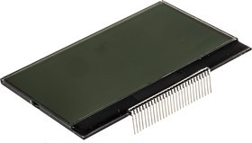 64128M-COG-FA-BC, 64128M-COG-FA-BC Graphic LCD Display, Black on, Reflective