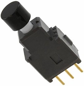 AB15AP-FA, Pushbutton Switches ON-(ON) .201 BLK CAP STRT PC .4VA