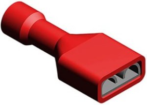 190030003, 19003 Insulated Female Spade Connector, Receptacle, 6.35 x 0.81mm Tab Size