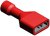 190030003, 19003 Insulated Female Spade Connector, Receptacle, 6.35 x 0.81mm Tab Size