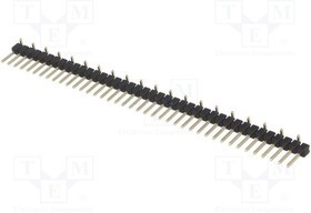 PH1-40-UA-SMT-A, Штыревой, IDC, "папа", PIN 40, вертикальный, 2,54мм, SMT, 1x40