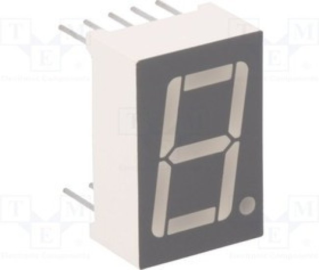 FYS-5611AUHR-21, Дисплей LED, 7-сегментный, красный, II.зн 1, 0,56"