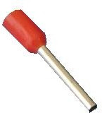 LT10012 (TIC-1.0-12) красный, Наконечник 12мм для обжима многожильн. кабеля 1,0мм² изолир