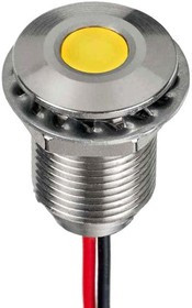 Q10F5SZZRGB24ECA, LED Panel Mount Indicators Flush StainlessSteel 24VDC RGB IP67