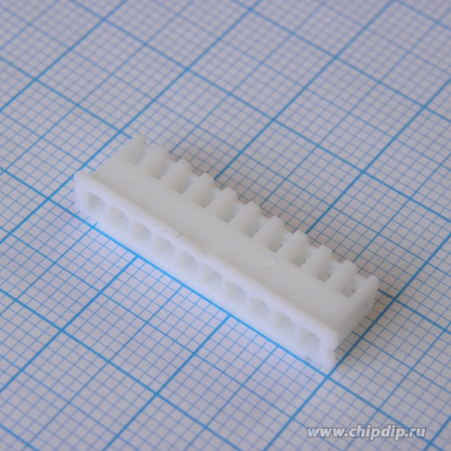 I-DS1069-SCW010, шаг 2,5мм розетка на кабель тип XH / XHP-10 корпус (67261-1000) (CHU-10) (HK-10) (I-DS1069-SCW010) (PWC10-10-F)