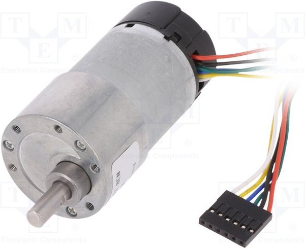 FIT0186, Двигатель DC, с энкодером,с редуктором, 12ВDC, 44 1, 251об./мин.