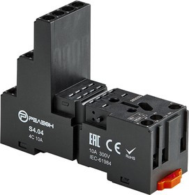 Releon Розетка для реле RP4.34 и модуля PM8; 10А S404