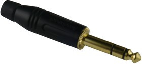 ACPSGBAU, Телефонный аудио разъем, Stereo, 3 контакт(-ов), Штекер, 6.35 мм, Монтаж на Кабель