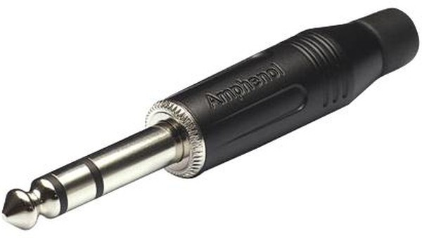 ACPSGBAU, Телефонный аудио разъем, Stereo, 3 контакт(-ов), Штекер, 6.35 мм, Монтаж на Кабель