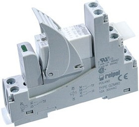 PI84-024DC-00LD GRAY, Интерфейсное реле, контакты: 2C/O, 24VDC, номинальная нагрузка: 8A, ширина: 15