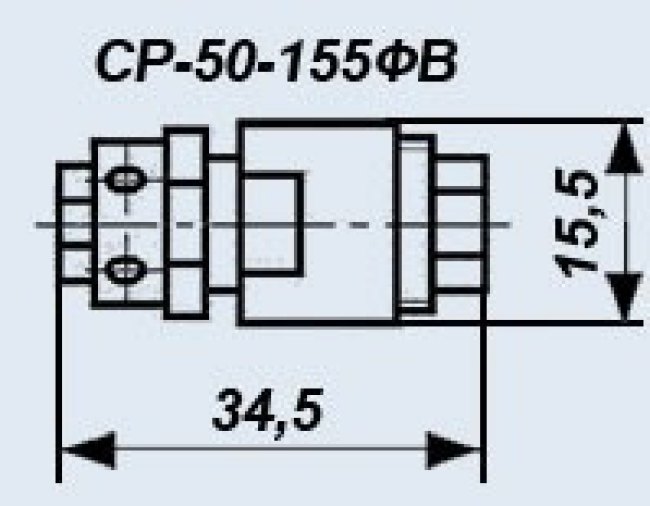 СР50-155ФВ ( 1988 год), Розетка на кабель РК50-2-11(16,21,22)