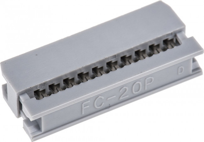 AWP 20-7240-T, 20-Way IDC Connector Socket for Cable Mount, 2-Row AWP 20-7240-T, 20-Way IDC Connector Socket for Cable Mount, 2-Row