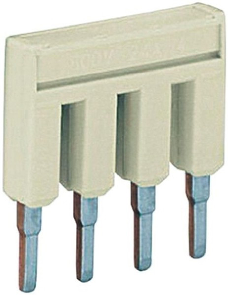 2000-404, 4-конт. перемычка изолированная, св.-серая 2000-404, 4-конт. перемычка изолированная, св.-серая