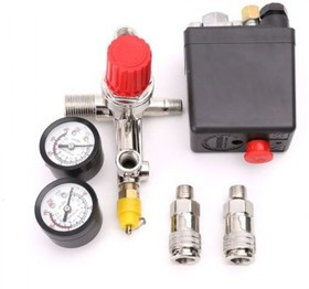 Реле (редуктор) давления 303012 на компрессор в сборе с манометрами 220В