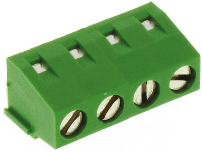 282836-4, Conn Eurostyle Block HDR 4 POS 5mm Solder ST Thru-Hole 13.5A/Contact 282836-4, Conn Eurostyle Block HDR 4 POS 5mm Solder ST Thru-Hole 13.5A/Contact