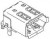 53462-0001, IEEE 1394 Connectors 2mm Shld RA PCB Sckt Flat SMT REEL