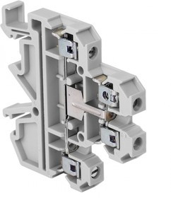 Колодка клеммная JXB-4/35 двойная тип L сер. PROxima EKF plc-jxb-2-4/35L-gy