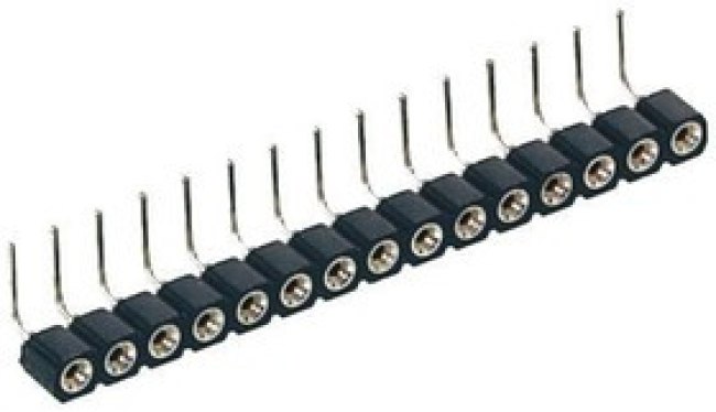 399-87-110-10-003101, 10 Way Right Angle Through Hole 2.54mm SIL Socket, Solder, 3A 100 V ac, 150 V dc