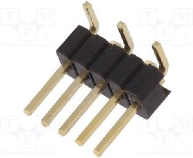 ZL321-5P, Штыревой, IDC, "папа", PIN 5, прямой, 1,27мм, SMD, позолота