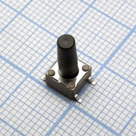 DTSM-66K-V-B, (DTSM20-13K 66K-B 100gf), Кнопка тактильная миниатюрная