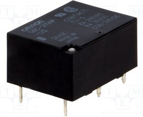 G6C-2114P-US-24DC, Реле электромагнитное, SPST-NO + SPST-NC, Uобмотки 24ВDC
