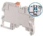ZS4-S-T2-R1, DIN Rail Terminal Blocks Aut SNK Screw