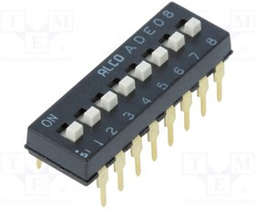1825057-7, ADE0804=DIP SWITCH,EXT,THRU/HL