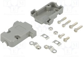 CCOV09-SC-LG, Корпус: для разъемов D-Sub, D-Sub 9pin, D-Sub HD 15pin, прямой