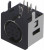 MDC-208, Гнездо, DIN mini, "мама", PIN 8, THT, угловой 90°