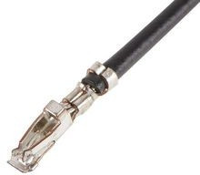217501-1105, Rectangular Cable Assemblies Pre-Crimped Lead 450mm , 26 AWG, Blk