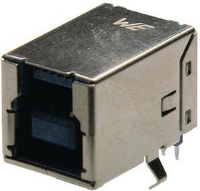 WR-COM USB 3.0 Type B Horizontal THT, 692221030100
