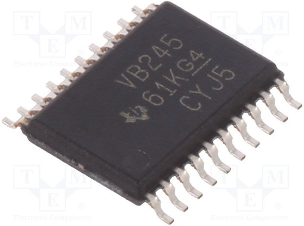 SN74ALVCH245PW, IC: digital; bus transceiver; Ch: 8; SMD; TSSOP20; 1.65?3.6VDC; tube