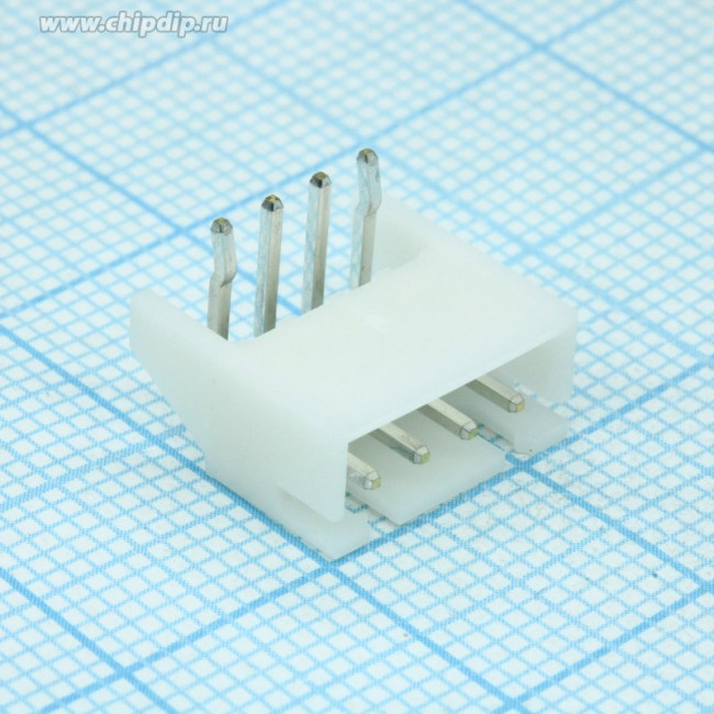 S4B-XH-A(LF)(SN), 1x4P XH 1 2.5mm 4 Brass PushPull,P=2.5mm Wire To Board / Wire To Wire Connector ROHS