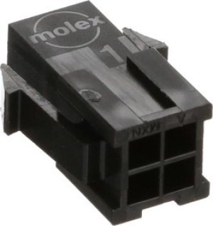 43020-0400, Корпус разъема, двухрядный, монтаж в панель, Серия Micro-Fit 3.0, Штекер, 4 вывод(-ов), 3 мм