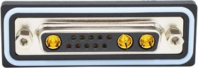 CDFR13W3213L261, Комбинированный разъем D Sub, IP67, NANOOK Series, DB-13W3, Гнездо, 13 контакт(-ов)