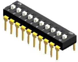 NDI-01H-V, DIP Switches / SIP Switches Dip switch Through Hole Type
